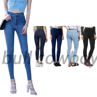Summer thin Jeans Skinny High Waist Pants Strechables Plus Size Ladies Pants COD