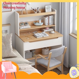 C&H Study desk۩Student desk bookcase combination writing computer home study middle school one table