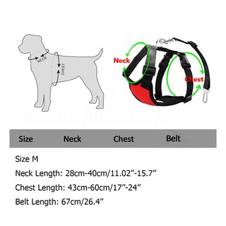 Mesh Pet Dog Car Seat Harness and Seatbelt Clip Lead Belt (4)