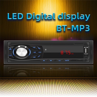 radioAuto Car Radio Bluetooth Handsfree Wireless MP3 Multimedia Player AUX USB FM 12V Classic Stereo