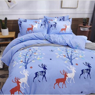 Printed design bedsheet (SINGLE) 3 in 1 Garterized Fitted Bedsheet and Two Pillow Case Set (9)