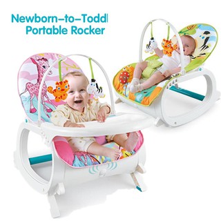 2 In 1Grows With Baby From Newborn To Toddler Portable Rocker With Dinner Table Baby Rocking Chair D