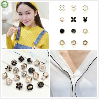 Cod Qipin 1 Piece Portable Lovely Metal Anti-failure Button Brooch Pants Clothes Decor Adjustment Buttons