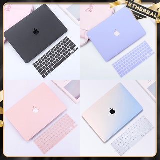 【Ready Stock】◇☂MacBook Air 11 Pro 13 15 Protective Case + Keyboard Cover