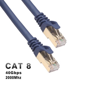 Cat8 Ethernet Cable RJ45 Network Cable SFTP 40Gbps High Speed Lan Cable Cat 8 RJ45 Patch Cord For