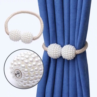 aksun 1Pcs magnetic belt curtain Punch free pearl curtain magnet buckle