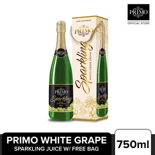 Primo White Grape Sparkling Juice 750ml w/ Free Gift Bag