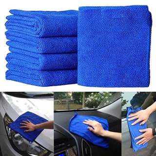 25*25cm Car Thick Soft Microfiber Cleaning Towel Absorbent Dry Wash Clean Polish Towel Cloth