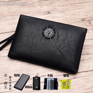 New Clutch Men s Clutch Soft Leather Envelope Bag Large-capacity Clutch Bag Business Casual Fashion
