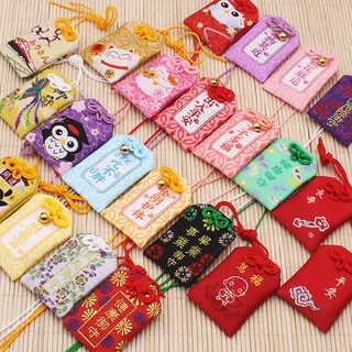 Japanese Omamori Lucky charm, embroidered colorful good luck