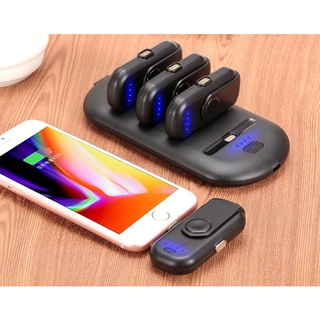 Hot selling four-in-one emergency mini magnetic charging finger charging power bank portable wireless power Bank base charging gift