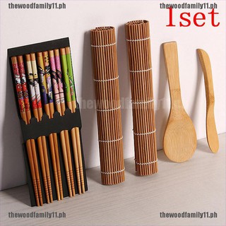 【TF+COD】14pcs/set DIY Bamboo Sushi Maker Set Rice Sushi Making Kits Roll Cooking T