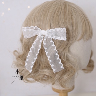 Japanese Bow HairpininsSuper Clip Hair Band Lace Girl Side Clip Hairpin Top Clip Headband Female