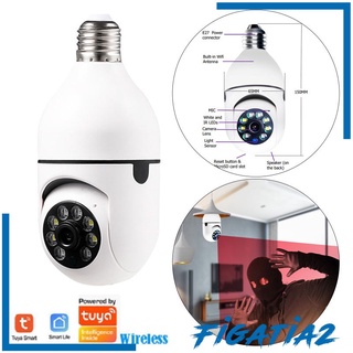 [FIGATIA2] Panoramic WiFi Camera Light Bulb Home Cloud IP Security Camera Wireless CCTV
