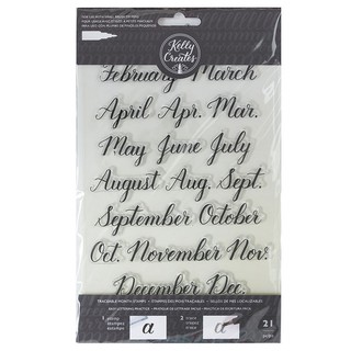 Kelly Creates - Clear Acrylic Stamps - Traceable - Months #346394