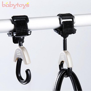 2PCS Baby Stroller Hanger Bag Stroller Hooks Pram Rotate 360 Cart Hook Accessory
