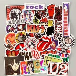 52pcs Band Rock Beatles Graffiti Stickers DIY Cool Sticker for Car Motorcycle Suitcase Home Decor Phone Laptop Decal