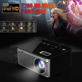 COD✅T200 High Quality Mini Portable HD Projector Home Cinema