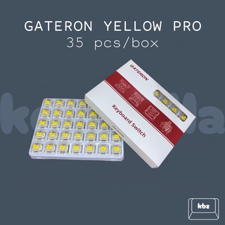Gateron Yellow Pro Linear Switch Mechanical Keyboard Switch SMD 3 pins (35 pcs)