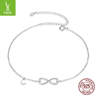 Spot promotion jewelry Infinity symbol sterling silver anklet Simple and fashionable S925 silver ank