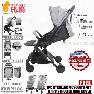 Phoenix Hub KKWPILOC Baby Stroller Pushchair Stroller Pram Baby Trolley Reclining Stroller Multi Fun