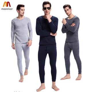 Hot Sale Hot Mens Pajamas Winter Warm Thermal Underwear Long Johns Sexy Black Thermal Underwear Sets (1)