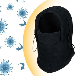 6 in 1 Thermal Fleece Balaclava Wind Stopper Hat Hood Face Mask