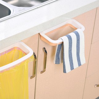 Kitchen Towel Garbage Bag Rack Hanging Trash Door Storage Holder (3)
