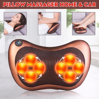 Neck and Body Pillow Massager Multifunctional Car And Home Electric Pillow Massager Portable Easy