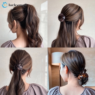 Korean Ins Retro Retractable Hair Tie Temperament Multi-purpose Ponytail Scrunchies Headdress Hair Accessories