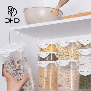 Plastic Sealed Cans Kitchen Storage Box Transparent Food Storage Box Container With Scale