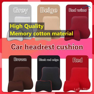 Spot Car headrest Neck pillow Car cushion Soft and comfortable Waist cushion Lumbar pillow Car special Memory cotton material (2)