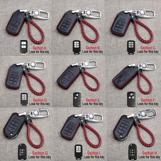 Honda Car leather protection keychain HRV Jazz CRV BRV (9)