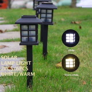 2Pcs/6pcs Solar Light Powered LED Light Outdoor Rain-proof Walkway Yard Garden Lamp