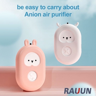 【Ready Stock】 Air Purifier Wearable Necklace Mini Portable USB Air Cleaner Negative Lon Generator Low Noise Air Freshener 【Rauun】