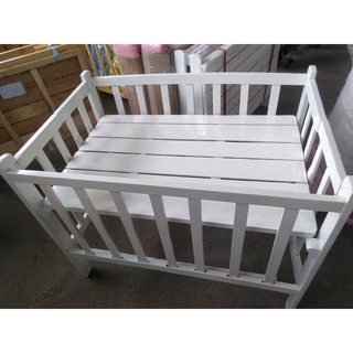 White Adjustable Crib (2in1)
