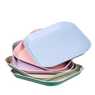 1pc Creative Square Plastic Tableware Saucer Plate