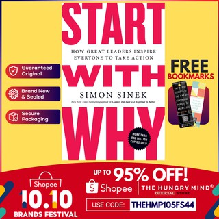 Start With Why (ORIGINAL) by Simon Sinek Paperback Self Help Books with Freebie