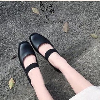 black shoes #225-1 school shoes for ladies (Rubber-weighty)COD