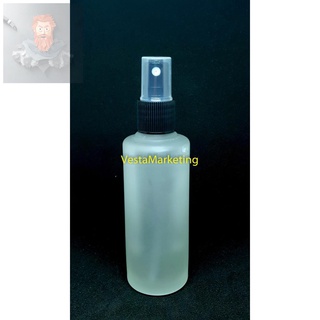 ✶✸✺85ml frosted glass perfume empty bottle with black mist sprayer