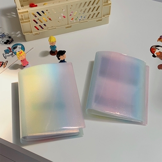 Ins Wind 13cm 20cm Rainbow Gradient Mini Star Card Storage Inserted Pp Albumins