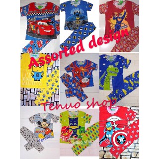 kids boy pajama terno for 2－11years old，assorted design (1)