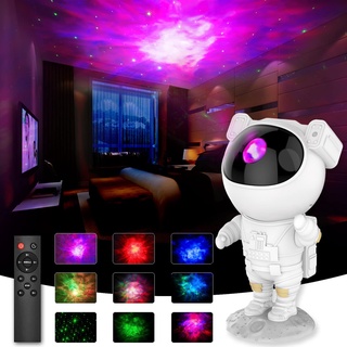 ✺LED Galaxy Projector Lamp Starry Sky Night Light For Home Bedroom Room Decor Remote Astronaut Decor