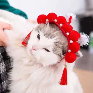 New Year Hair Accessories Cat Puppy Small Pet Headdress Hair Crown Festive China 8.12