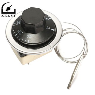 Thermostat AC 250V 16A 50-300/50-400 degrees Celsius Knob Liquid Rising Temperature Controller NO NC