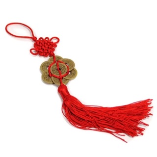 Sale! FENGSHUI Lucky COINS TASSEL RED Chinese Hanging Chain