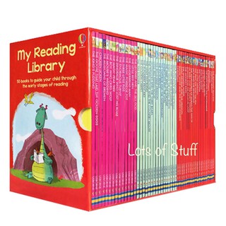 Usborne My Second Reading Library Set of 50 books kids children’s book story RED (1)