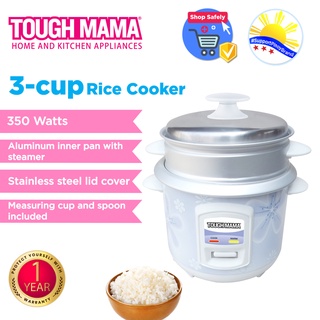 Tough Mama NTMRC6-2S 0.6L Rice Cooker with Steamer