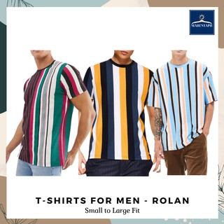 Cotton Vertical Striped T-Shirts (Mall Quality)