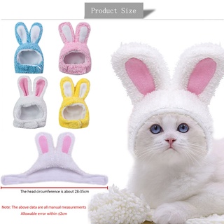 Yanjunshangm Cat Clothes Headgear Costume Bunny Rabbit Ears Hat Pet Cat Cosplay Cat Costumes Small Dogs Kitten Costume (7)